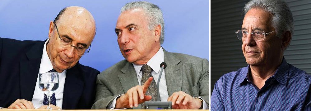 Articulador do golpe parlamentar de 2016, o ex-presidente Fernando Henrique Cardoso reconheceu o caos no qual o Brasil mergulhou e passou a prever até o avanço do crime organizado sobre os governos; "Não só as finanças estão 'quebradas' em todos os níveis (municipal, estadual e federal) como também a carência de serviços públicos (educação, saúde, transportes) é gritante. Dentre eles, os de segurança. Não seria de surpreender se a força do crime organizado viesse a desafiar mais amplamente as forças da ordem", afirmou; ele disse ainda que se não houver crescimento econômico o ajuste de Henrique Meirelles fracassará; embora a quebra do Brasil seja consequência do golpe provocado pela aliança entre o PSDB e o PMDB de Eduardo Cunha e Michel Temer, FHC tenta culpar o PT (Foto: Leonardo Attuch) Articulador do golpe parlamentar de 2016, o ex-presidente Fernando Henrique Cardoso reconheceu o caos no qual o Brasil mergulhou e passou a prever até o avanço do crime organizado sobre os governos; "Não só as finanças estão 'quebradas' em todos os níveis (municipal, estadual e federal) como também a carência de serviços públicos (educação, saúde, transportes) é gritante. Dentre eles, os de segurança. Não seria de surpreender se a força do crime organizado viesse a desafiar mais amplamente as forças da ordem", afirmou; ele disse ainda que se não houver crescimento econômico o ajuste de Henrique Meirelles fracassará; embora a quebra do Brasil seja consequência do golpe provocado pela aliança entre o PSDB e o PMDB de Eduardo Cunha e Michel Temer, FHC tenta culpar o PT