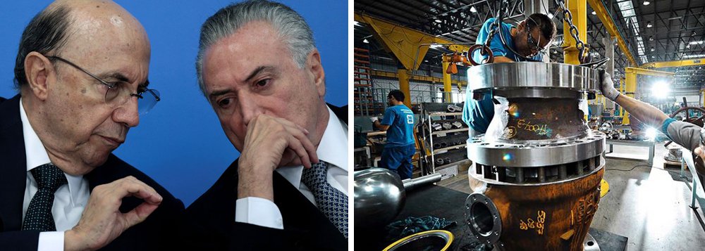 Medidas econômicas do governo Michel Temer e do ministro da Economia, Henrique Meirelles não alavancaram o crescimento e aprofundaram a recessão fazendo com que o Índice de Confiança do Empresário Industrial (ICEI) recuasse para 51,7 pontos em novembro, queda de 0,6 ponto em comparação com outubro, conforme pesquisa realizada pela Confederação Nacional da Indústria (CNI); ainda segundo o estudo, no acumulado dos dois últimos meses, o índice registrou queda de 2 pontos, voltando a se aproximar da linha divisória dos 50 pontos, limite entre a confiança e a falta de confiança (Foto: Paulo Emílio) Medidas econômicas do governo Michel Temer e do ministro da Economia, Henrique Meirelles não alavancaram o crescimento e aprofundaram a recessão fazendo com que o Índice de Confiança do Empresário Industrial (ICEI) recuasse para 51,7 pontos em novembro, queda de 0,6 ponto em comparação com outubro, conforme pesquisa realizada pela Confederação Nacional da Indústria (CNI); ainda segundo o estudo, no acumulado dos dois últimos meses, o índice registrou queda de 2 pontos, voltando a se aproximar da linha divisória dos 50 pontos, limite entre a confiança e a falta de confiança