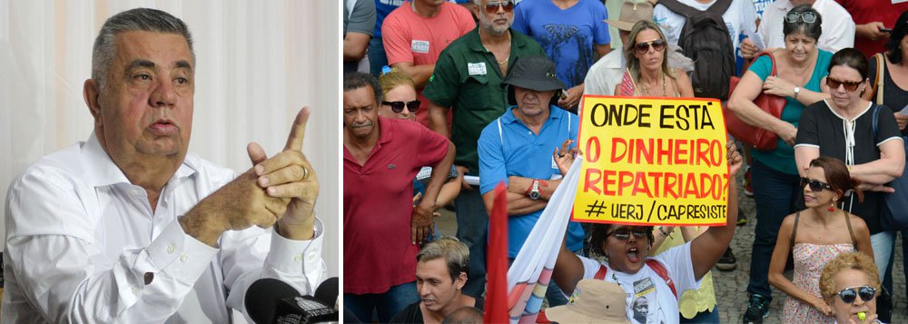 O deputado estadual Jorge Picciani (PMDB-RJ) foi reeleito concorrendo em chapa única, para a presidência da Assembleia Legislativa do Rio (Alerj) até 201; este é o sexto mandato do deputado que recebeu 64 votos a favor e seis contra (todos estes do PSOL); além de Picciani, a chapa era formada pelos deputados Wagner Montes, André Ceciliano, Jânio Mendes e Marcus Vinícius, como vice-presidentes, e os deputados Geraldo Pudim, Silas Malafaia, Átila Nunes e Pedro Augusto (Foto: Leonardo Lucena) O deputado estadual Jorge Picciani (PMDB-RJ) foi reeleito concorrendo em chapa única, para a presidência da Assembleia Legislativa do Rio (Alerj) até 201; este é o sexto mandato do deputado que recebeu 64 votos a favor e seis contra (todos estes do PSOL); além de Picciani, a chapa era formada pelos deputados Wagner Montes, André Ceciliano, Jânio Mendes e Marcus Vinícius, como vice-presidentes, e os deputados Geraldo Pudim, Silas Malafaia, Átila Nunes e Pedro Augusto