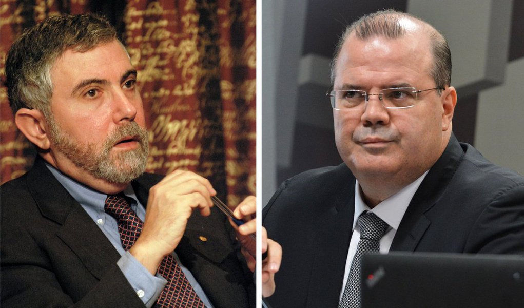 "Vivemos num país onde o lucro dos quatro maiores bancos cresceu 46% entre o primeiro semestre de 2014 e o primeiro semestre de 2015. Neste período, a taxa de juros, que era de 10,4%, passou a 14,5%, seguindo uma alta que quase dobrou o custo do dinheiro em relação a março de 2013", diz o colunista Paulo Moreira Leite, ao criticar a política monetária conduzida por Alexandre Tombini, no Banco Central; enquanto isso, nos Estados Unidos, o Nobel de Economia Paul Krugman aponta a bronca dos banqueiros com a taxa de juros de 0,25% ao ano; por aqui, diz ele, "apesar dos lucros históricos de 2015, já fazem campanha preventiva contra qualquer redução na política de juros" (Foto: Paulo Moreira Leite) "Vivemos num país onde o lucro dos quatro maiores bancos cresceu 46% entre o primeiro semestre de 2014 e o primeiro semestre de 2015. Neste período, a taxa de juros, que era de 10,4%, passou a 14,5%, seguindo uma alta que quase dobrou o custo do dinheiro em relação a março de 2013", diz o colunista Paulo Moreira Leite, ao criticar a política monetária conduzida por Alexandre Tombini, no Banco Central; enquanto isso, nos Estados Unidos, o Nobel de Economia Paul Krugman aponta a bronca dos banqueiros com a taxa de juros de 0,25% ao ano; por aqui, diz ele, "apesar dos lucros históricos de 2015, já fazem campanha preventiva contra qualquer redução na política de juros"