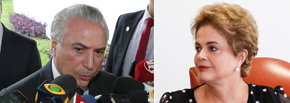 Presidente em exercício Michel Temer (PMDB) criticou a presidente Dilma Rousseff ao afirmar que "ela diz que sou o chefe do golpe, o que obviamente é perturbador para mim e para a vice-presidência da República"; em entrevista à agência de Notícias Dow Jones, Temer disse estar pronto para assumir o governo caso o impeachment seja concretizado e que já tem nomes "na cabeça"para compor um possível ministério; ele afirmou, ainda, que não existe golpe em andamento uma vez que o processo de impeachment está previsto na Constituição e que irá "retornar ao meu posto assim que ela voltar"; Dilma viajou aos Estados Unidos para participar de um evento na Organização das Nações Unidas (ONU), nos Estados Unidos; ela deverá aproveitar a ociasão para denunciar o golpe parlamentar em curso no Brasil (Foto: Paulo Emílio) Presidente em exercício Michel Temer (PMDB) criticou a presidente Dilma Rousseff ao afirmar que "ela diz que sou o chefe do golpe, o que obviamente é perturbador para mim e para a vice-presidência da República"; em entrevista à agência de Notícias Dow Jones, Temer disse estar pronto para assumir o governo caso o impeachment seja concretizado e que já tem nomes "na cabeça"para compor um possível ministério; ele afirmou, ainda, que não existe golpe em andamento uma vez que o processo de impeachment está previsto na Constituição e que irá "retornar ao meu posto assim que ela voltar"; Dilma viajou aos Estados Unidos para participar de um evento na Organização das Nações Unidas (ONU), nos Estados Unidos; ela deverá aproveitar a ociasão para denunciar o golpe parlamentar em curso no Brasil