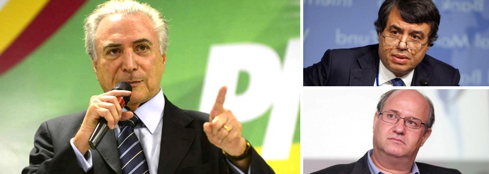 Os nomes mais fortes para a área econômica de um eventual governo Michel Temer são ligados ao setor financeiro; Murilo Portugal, atual presidente da Federação Brasileira de Bancos (Febraban), já foi sondado para assumir a Fazenda; na outra posição-chave, Ilan Goldfajn, atual economista-chefe do Itaú, assumiria o Banco Central; Portugal já foi secretário do Tesouro Nacional e é defensor de um forte ajuste fiscal; Goldfajn já foi diretor do BC e é adepto de políticas monetárias também restritivas; escolhas buscariam a "confiança do mercado", mas podem aprofundar recessão (Foto: Leonardo Attuch) Os nomes mais fortes para a área econômica de um eventual governo Michel Temer são ligados ao setor financeiro; Murilo Portugal, atual presidente da Federação Brasileira de Bancos (Febraban), já foi sondado para assumir a Fazenda; na outra posição-chave, Ilan Goldfajn, atual economista-chefe do Itaú, assumiria o Banco Central; Portugal já foi secretário do Tesouro Nacional e é defensor de um forte ajuste fiscal; Goldfajn já foi diretor do BC e é adepto de políticas monetárias também restritivas; escolhas buscariam a "confiança do mercado", mas podem aprofundar recessão