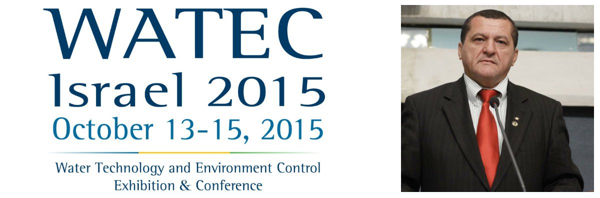 O secretário Dedé Teixeira, da SDA e o presidente da Ematerce, Antonio Amorim estão participando da Watec Israel 2015. A Watec é uma das maiores feiras de tecnologia de água do mundo (Foto: Fatima 247) O secretário Dedé Teixeira, da SDA e o presidente da Ematerce, Antonio Amorim estão participando da Watec Israel 2015. A Watec é uma das maiores feiras de tecnologia de água do mundo