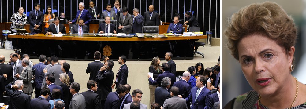 Em sessão conjunta do Congresso, a Câmara dos Deputados aprovou no início desta noite o substitutivo da Comissão Mista de Orçamento para o Projeto de Lei (PLN) 5/15, que ajusta a meta fiscal do governo para permitir o déficit primário; foram 314 votos a favor e 99 contra; parlamentares votam os destaques; proposta foi enviada ao Congresso pela presidente Dilma Rousseff; com a mudança, Dilma se livra do risco de cometer pedaladas fiscais no segundo mandato, mas ainda assim o presidente da Câmara, Eduardo Cunha (PMDB-RJ), acolheu o pedido de impeachment com base em fato de mandato anterior, o que ele prometia que não faria (Foto: Gisele Federicce) Em sessão conjunta do Congresso, a Câmara dos Deputados aprovou no início desta noite o substitutivo da Comissão Mista de Orçamento para o Projeto de Lei (PLN) 5/15, que ajusta a meta fiscal do governo para permitir o déficit primário; foram 314 votos a favor e 99 contra; parlamentares votam os destaques; proposta foi enviada ao Congresso pela presidente Dilma Rousseff; com a mudança, Dilma se livra do risco de cometer pedaladas fiscais no segundo mandato, mas ainda assim o presidente da Câmara, Eduardo Cunha (PMDB-RJ), acolheu o pedido de impeachment com base em fato de mandato anterior, o que ele prometia que não faria