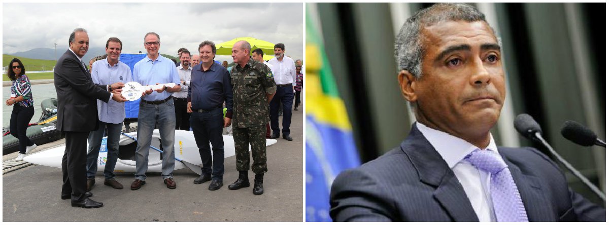 Prefeito do Rio disse ter um acordo com o senador Romário (PSB) por apoio à candidatura do secretário Pedro Paulo (PMDB) em 2016, caso o ex-jogador não se candidate à Prefeitura; o peemedebista negou, no entanto, que o entendimento envolva uma suposta conta do ex-craque na Suíça, bem como sua ocultação; segundo Eduardo Paes, o encontro citado na gravação que baseou a prisão do senador Delcídio Amaral (PT-MS) tinha como objetivo a discussão de um projeto de lei no Senado; Romário negou o acordo, mas confirmou a versão de Paes sobre o encontro com Delcídio (Foto: Leonardo Lucena) Prefeito do Rio disse ter um acordo com o senador Romário (PSB) por apoio à candidatura do secretário Pedro Paulo (PMDB) em 2016, caso o ex-jogador não se candidate à Prefeitura; o peemedebista negou, no entanto, que o entendimento envolva uma suposta conta do ex-craque na Suíça, bem como sua ocultação; segundo Eduardo Paes, o encontro citado na gravação que baseou a prisão do senador Delcídio Amaral (PT-MS) tinha como objetivo a discussão de um projeto de lei no Senado; Romário negou o acordo, mas confirmou a versão de Paes sobre o encontro com Delcídio