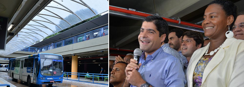 Nesta terça-feira, dia em que comemora seu aniversário de 467 anos, Salvador recebeu de presente a nova Estação de Transbordo Clériston Andrade, mais conhecida como Estação da Lapa; o prefeito ACM Neto agradeceu "a todos" pela entrega da nova Estação da Lapa; "Hoje estamos escrevendo uma nova história. Muitos aqui lembram como estava a estação antes, com banheiros quebrados, escadas rolantes paradas, um total clima de abandono. Hoje, esse novo equipamento demonstra que há compromisso com a cidade" (Foto: Romulo Faro) Nesta terça-feira, dia em que comemora seu aniversário de 467 anos, Salvador recebeu de presente a nova Estação de Transbordo Clériston Andrade, mais conhecida como Estação da Lapa; o prefeito ACM Neto agradeceu "a todos" pela entrega da nova Estação da Lapa; "Hoje estamos escrevendo uma nova história. Muitos aqui lembram como estava a estação antes, com banheiros quebrados, escadas rolantes paradas, um total clima de abandono. Hoje, esse novo equipamento demonstra que há compromisso com a cidade"