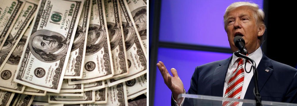 O dólar operava em alta de mais de 1% ante o real na manhã desta segunda-feira, com os investidores ainda se desfazendo posições de países emergentes, como o Brasil, após a vitória de Donald Trump à Presidência norte-americana e em meio à disparada dos rendimentos dos Treasuries; às 10:17, o dólar avançava 1,16%, a R$ 3,4315 na venda, depois de subir 7% nos últimos três pregões (Foto: Gisele Federicce) O dólar operava em alta de mais de 1% ante o real na manhã desta segunda-feira, com os investidores ainda se desfazendo posições de países emergentes, como o Brasil, após a vitória de Donald Trump à Presidência norte-americana e em meio à disparada dos rendimentos dos Treasuries; às 10:17, o dólar avançava 1,16%, a R$ 3,4315 na venda, depois de subir 7% nos últimos três pregões