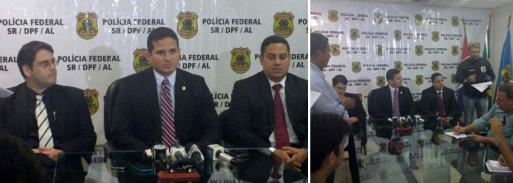 37 pessoas foram conduzidas coercitivamente à sede da Polícia Federal, em Maceió; construtores, funcionários da Caixa Econômica e de cartório são suspeitos de integrar uma associação criminosa responsável por lesar a Caixa Econômica Federal em aproximadamente R$ 220 milhões; eles loteavam terrenos em Teotônio Vilela e cooptavam pessoas de baixa renda para tirar financiamentos na Caixa; quadrilha também atuava nos estados de Sergipe; Bahia e Pernambuco; a fraude foi identificada pela própria instituição financeira por meio de mecanismos de controle interno (Foto: Voney Malta) 37 pessoas foram conduzidas coercitivamente à sede da Polícia Federal, em Maceió; construtores, funcionários da Caixa Econômica e de cartório são suspeitos de integrar uma associação criminosa responsável por lesar a Caixa Econômica Federal em aproximadamente R$ 220 milhões; eles loteavam terrenos em Teotônio Vilela e cooptavam pessoas de baixa renda para tirar financiamentos na Caixa; quadrilha também atuava nos estados de Sergipe; Bahia e Pernambuco; a fraude foi identificada pela própria instituição financeira por meio de mecanismos de controle interno