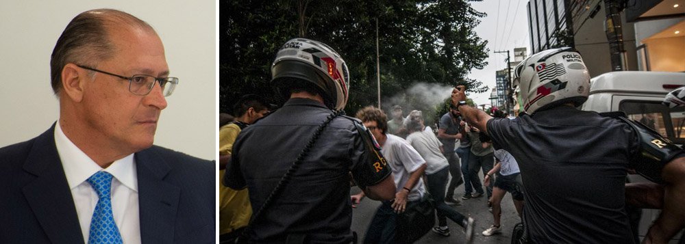 "O governo e a polícia de São Paulo têm dado lições aos estudantes. De física: porrada. Química: composição de bombas de gás", escreve Mário Magalhães, blogueiro do Uol; "Compromisso com a educação de qualidade é isso aí...", afirma ele (Foto: Gisele Federicce) "O governo e a polícia de São Paulo têm dado lições aos estudantes. De física: porrada. Química: composição de bombas de gás", escreve Mário Magalhães, blogueiro do Uol; "Compromisso com a educação de qualidade é isso aí...", afirma ele