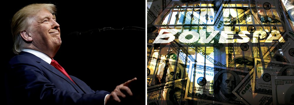 Vitória do candidato do partido republicano, Donald Trump, nas eleições presidenciais norte-americanas gerou tensão também no mercado brasileiro, com o Ibovespa Futuro acompanhando o tom de forte aversão a riscos dos investidores globais; às 9:59, o dólar avançava 2,28% cento, a R$ 3,2395 na venda, depois de bater R$ 3,2500 na máxima do pregão; dólar futuro registrava ganho de 2%; já o Índice de Valores da Bolsa de São Paulo (Ibovespa) caia 3,24% por volta das 10h20, com 62.079,76 pontos (Foto: Felipe L. Goncalves) Vitória do candidato do partido republicano, Donald Trump, nas eleições presidenciais norte-americanas gerou tensão também no mercado brasileiro, com o Ibovespa Futuro acompanhando o tom de forte aversão a riscos dos investidores globais; às 9:59, o dólar avançava 2,28% cento, a R$ 3,2395 na venda, depois de bater R$ 3,2500 na máxima do pregão; dólar futuro registrava ganho de 2%; já o Índice de Valores da Bolsa de São Paulo (Ibovespa) caia 3,24% por volta das 10h20, com 62.079,76 pontos