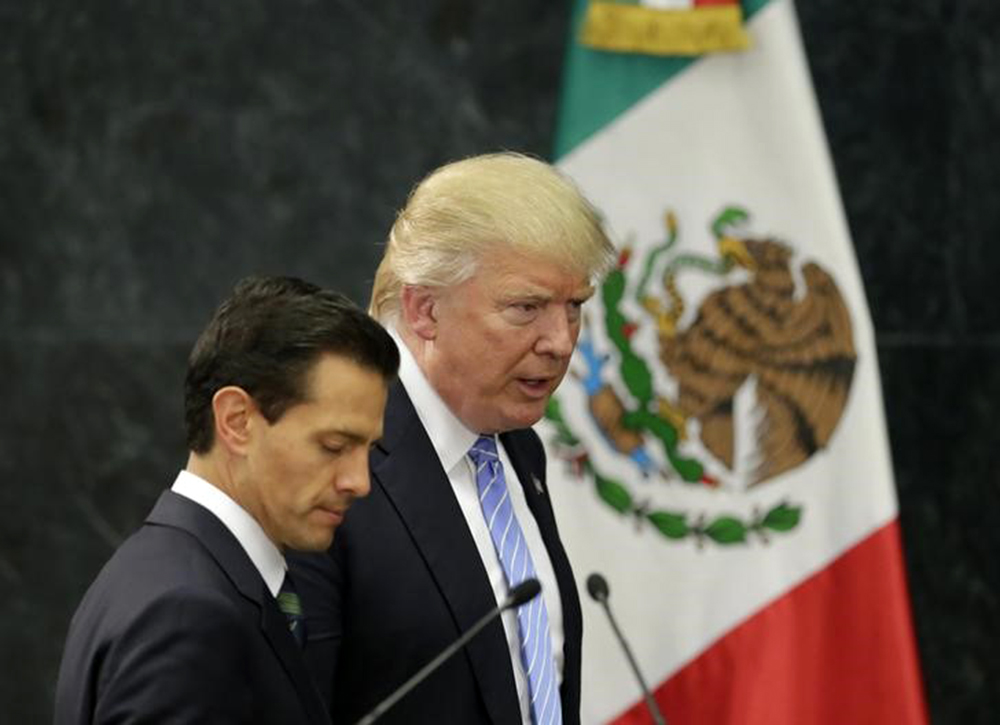 Trump e Peña Nieto durante encontro na Cidade do México. 31/8/2016. REUTERS/Henry Romero (Foto: Gisele Federicce) Trump e Peña Nieto durante encontro na Cidade do México. 31/8/2016. REUTERS/Henry Romero