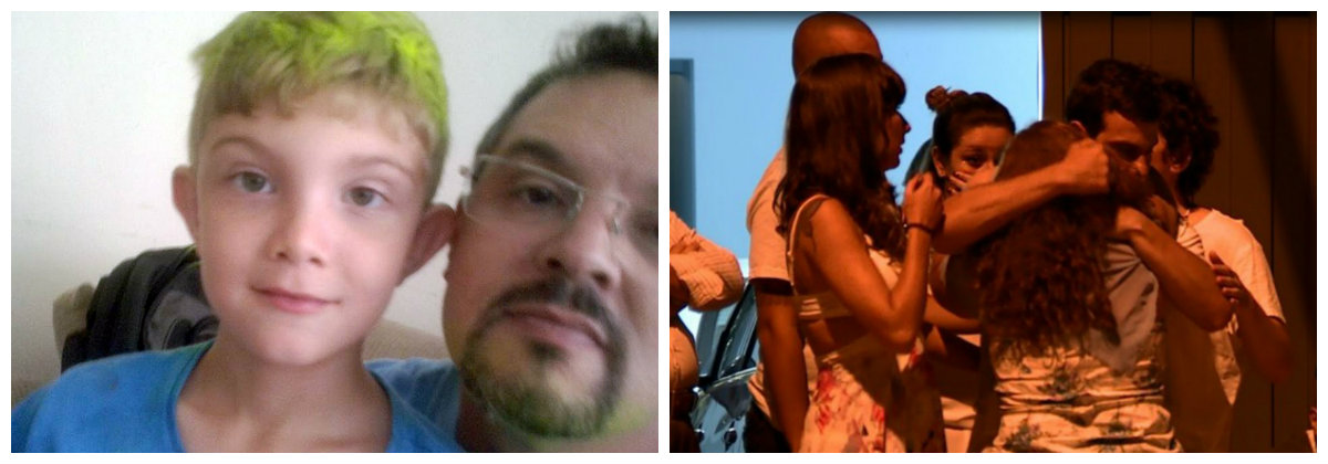 Autor da Chacina em Campinas, Sidnei Ramis de Araújo, com o filho .2 (Foto: Gisele Federicce) Autor da Chacina em Campinas, Sidnei Ramis de Araújo, com o filho .2