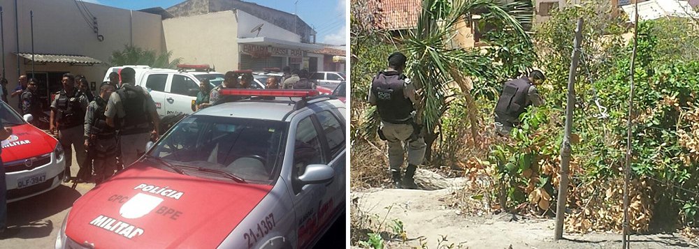 A Polícia Militar (PM) intensificou as rondas na Grota do Rafael, no Jacintinho, depois que um adolescente foi apreendido com duas armas e uma pessoa morreu; além do reforço no patrulhamento, militares fazem o mapeamento da área para tentar identificar suspeitos de ligação com o crime; de acordo com o tenente-coronel Neivaldo Amorim, comandante do Policiamento da Capital, equipes do Batalhão de Polícia de Eventos (BPE), do BOPE e do Batalhão de Polícia de Radiopatrulha se revezam em rondas; não há previsão de quando o reforço deve ser suspenso (Foto: Leonardo Lucena) A Polícia Militar (PM) intensificou as rondas na Grota do Rafael, no Jacintinho, depois que um adolescente foi apreendido com duas armas e uma pessoa morreu; além do reforço no patrulhamento, militares fazem o mapeamento da área para tentar identificar suspeitos de ligação com o crime; de acordo com o tenente-coronel Neivaldo Amorim, comandante do Policiamento da Capital, equipes do Batalhão de Polícia de Eventos (BPE), do BOPE e do Batalhão de Polícia de Radiopatrulha se revezam em rondas; não há previsão de quando o reforço deve ser suspenso