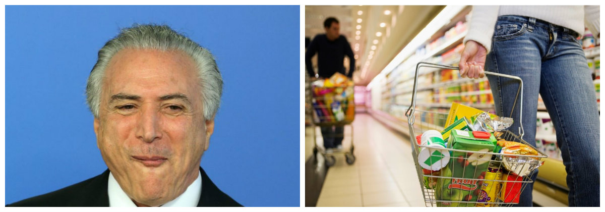 Michel Temer, compras, inflação .2 (Foto: Paulo Emílio) Michel Temer, compras, inflação .2