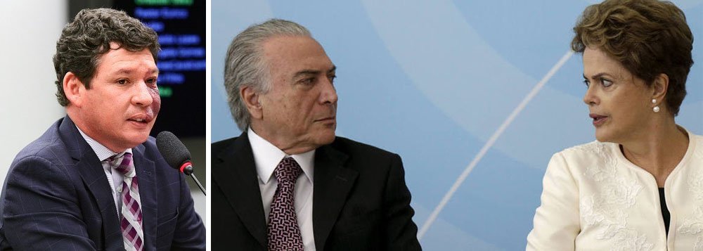 Deputado Reginaldo Lopes (PT-MG) protocolou no Supremo Tribunal Federal (STF) neste sábado, 16, um mandado de segurança requerendo que o pedido de impeachment contra o vice-presidente Michel Temer seja juntado ao processo movido contra a presidente Dilma Rousseff; "O Governo da Nação pode sair das mãos de quem foi democraticamente eleito pelo povo, indo para as mãos de uma pessoa que está sendo acusada de ter cometido exatamente os mesmos crimes", sustenta; Lopes solicitou também a suspensão da votação do domingo sobre o impeachment da petista e o retorno do processo à fase da Comissão Especial (Foto: Aquiles Lins) Deputado Reginaldo Lopes (PT-MG) protocolou no Supremo Tribunal Federal (STF) neste sábado, 16, um mandado de segurança requerendo que o pedido de impeachment contra o vice-presidente Michel Temer seja juntado ao processo movido contra a presidente Dilma Rousseff; "O Governo da Nação pode sair das mãos de quem foi democraticamente eleito pelo povo, indo para as mãos de uma pessoa que está sendo acusada de ter cometido exatamente os mesmos crimes", sustenta; Lopes solicitou também a suspensão da votação do domingo sobre o impeachment da petista e o retorno do processo à fase da Comissão Especial