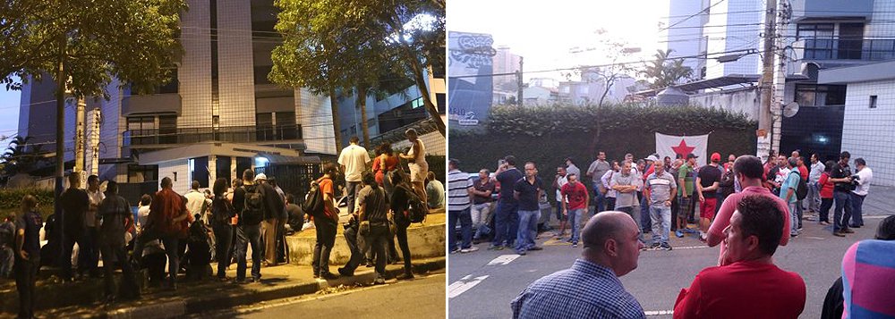 Ato foi organizado pelas redes sociais e reúne petistas e integrantes de movimentos sociais em apoio ao ex-presidente Lula, em São Bernardo do Campo; no Twitter, a hashtag #EstouComLula lidera os assuntos comentados pelos internautas brasileiros (Foto: Gisele Federicce) Ato foi organizado pelas redes sociais e reúne petistas e integrantes de movimentos sociais em apoio ao ex-presidente Lula, em São Bernardo do Campo; no Twitter, a hashtag #EstouComLula lidera os assuntos comentados pelos internautas brasileiros