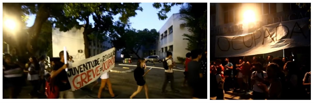O movimento de ocupação da UFC, iniciado pelo curso de Geografia e pela Faculdade de Educação, na semana passada, foi ampliado hoje para diversas outras unidades. Pela manhã foram realizadas várias assembleias de estudantes e já estão em processo de organização da ocupação os cursos de Letras, Psicologia, História e Arquitetura, no Benfica. Durante toda esta semana estarão acontecendo assembleias nos campi de Fortaleza e a perspectiva é de crescimento do movimento (Foto: Fatima 247) O movimento de ocupação da UFC, iniciado pelo curso de Geografia e pela Faculdade de Educação, na semana passada, foi ampliado hoje para diversas outras unidades. Pela manhã foram realizadas várias assembleias de estudantes e já estão em processo de organização da ocupação os cursos de Letras, Psicologia, História e Arquitetura, no Benfica. Durante toda esta semana estarão acontecendo assembleias nos campi de Fortaleza e a perspectiva é de crescimento do movimento