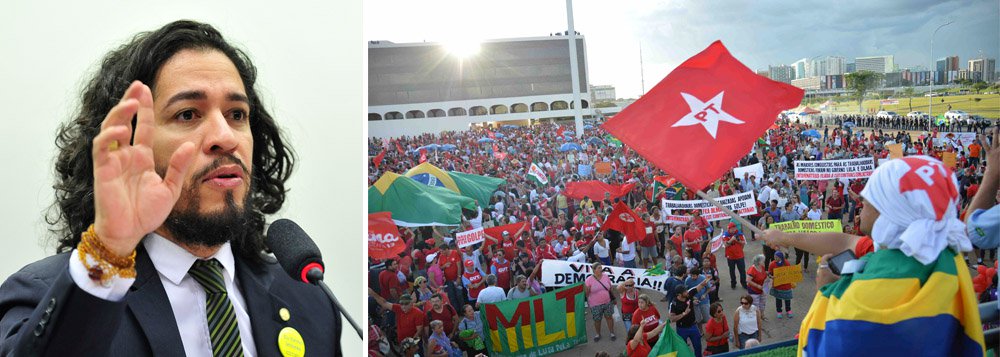 Deputado Jean Wyllys criticou a parcialidade pró-golpe da emissora dos Marinho na cobertura das manifestações; "Passamos dois dias inteiros assistindo sem parar pela televisão, em repetição continuada como no velho cinema, às conversas privadas do ex-presidente (uma espécie de Big Brother involuntário do qual ele não sabia que estava participando) e agora não temos direito, como audiência, público e cidadania, a ouvir o que ele diz num comício com cerca de cem mil pessoas na avenida Paulista? Não é notícia? Qual é o medo?", questiona (Foto: Aquiles Lins) Deputado Jean Wyllys criticou a parcialidade pró-golpe da emissora dos Marinho na cobertura das manifestações; "Passamos dois dias inteiros assistindo sem parar pela televisão, em repetição continuada como no velho cinema, às conversas privadas do ex-presidente (uma espécie de Big Brother involuntário do qual ele não sabia que estava participando) e agora não temos direito, como audiência, público e cidadania, a ouvir o que ele diz num comício com cerca de cem mil pessoas na avenida Paulista? Não é notícia? Qual é o medo?", questiona