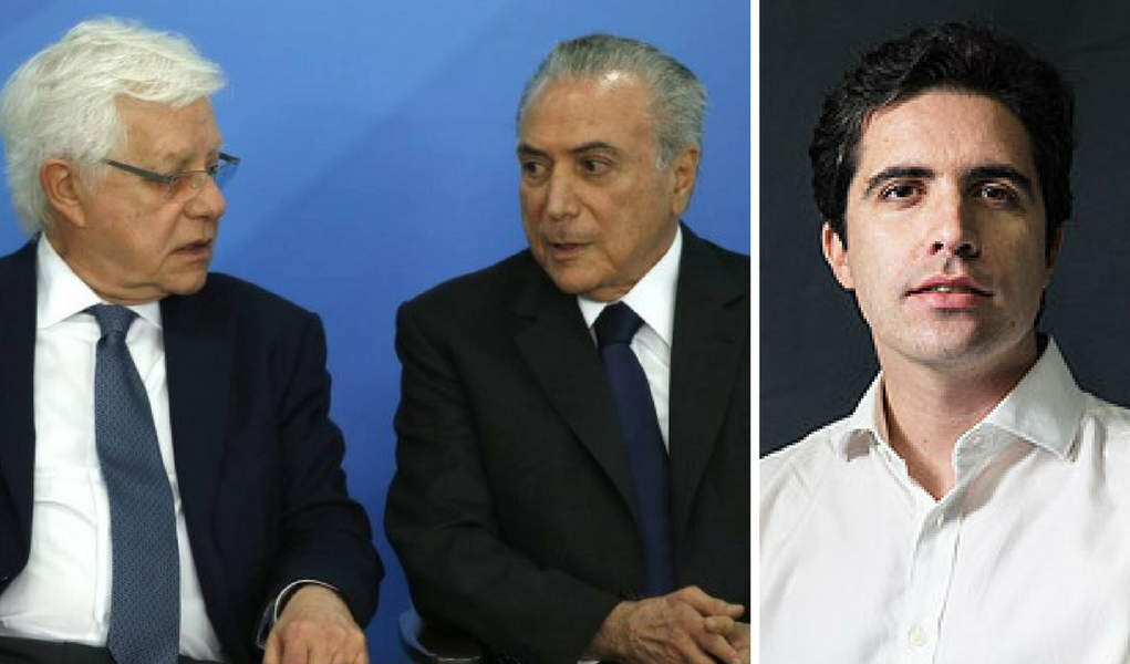 Temer ressuscitou a Secretaria-Geral da Presidência para dar status de ministro a Moreira Franco, um de seus aliados mais próximos. Citado 34 vezes na delação da Odebrecht, o peemedebista voltará a contar com foro privilegiado no Supremo Tribunal Federal. A utilidade da blindagem é resumida numa frase famosa em Brasília: "Sem foro, é Moro". O novo ministro diz não ter intenção de se proteger do juiz", ironiza o colunista Bernardo Mello Franco nesta sexta (Foto: Giuliana Miranda) Temer ressuscitou a Secretaria-Geral da Presidência para dar status de ministro a Moreira Franco, um de seus aliados mais próximos. Citado 34 vezes na delação da Odebrecht, o peemedebista voltará a contar com foro privilegiado no Supremo Tribunal Federal. A utilidade da blindagem é resumida numa frase famosa em Brasília: "Sem foro, é Moro". O novo ministro diz não ter intenção de se proteger do juiz", ironiza o colunista Bernardo Mello Franco nesta sexta
