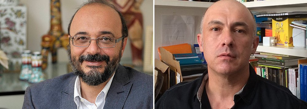 Professor da UFMG, Leonardo Avritzer (esq.) afirma, desde a posse da presidente Dilma, prevalece um cenário de “fragmentação política”, com dificuldade do governo de obter apoio no Congresso; analista atribui o problema à pouca habilidade da presidenta em conquistar aliados e à pulverização de partidos, tornando mais difícil a governabilidade; vice-diretor do Instituto de Estudos Sociais e Políticos da Uerj, João Feres Júnior diz que a instabilidade política também é acentuada pelos constantes ataques à legalidade do mandato da petista; “A oposição está mais interessada em desestabilizar o governo e tirar a presidenta do que promover o bem público” (Foto: Leonardo Lucena) Professor da UFMG, Leonardo Avritzer (esq.) afirma, desde a posse da presidente Dilma, prevalece um cenário de “fragmentação política”, com dificuldade do governo de obter apoio no Congresso; analista atribui o problema à pouca habilidade da presidenta em conquistar aliados e à pulverização de partidos, tornando mais difícil a governabilidade; vice-diretor do Instituto de Estudos Sociais e Políticos da Uerj, João Feres Júnior diz que a instabilidade política também é acentuada pelos constantes ataques à legalidade do mandato da petista; “A oposição está mais interessada em desestabilizar o governo e tirar a presidenta do que promover o bem público”