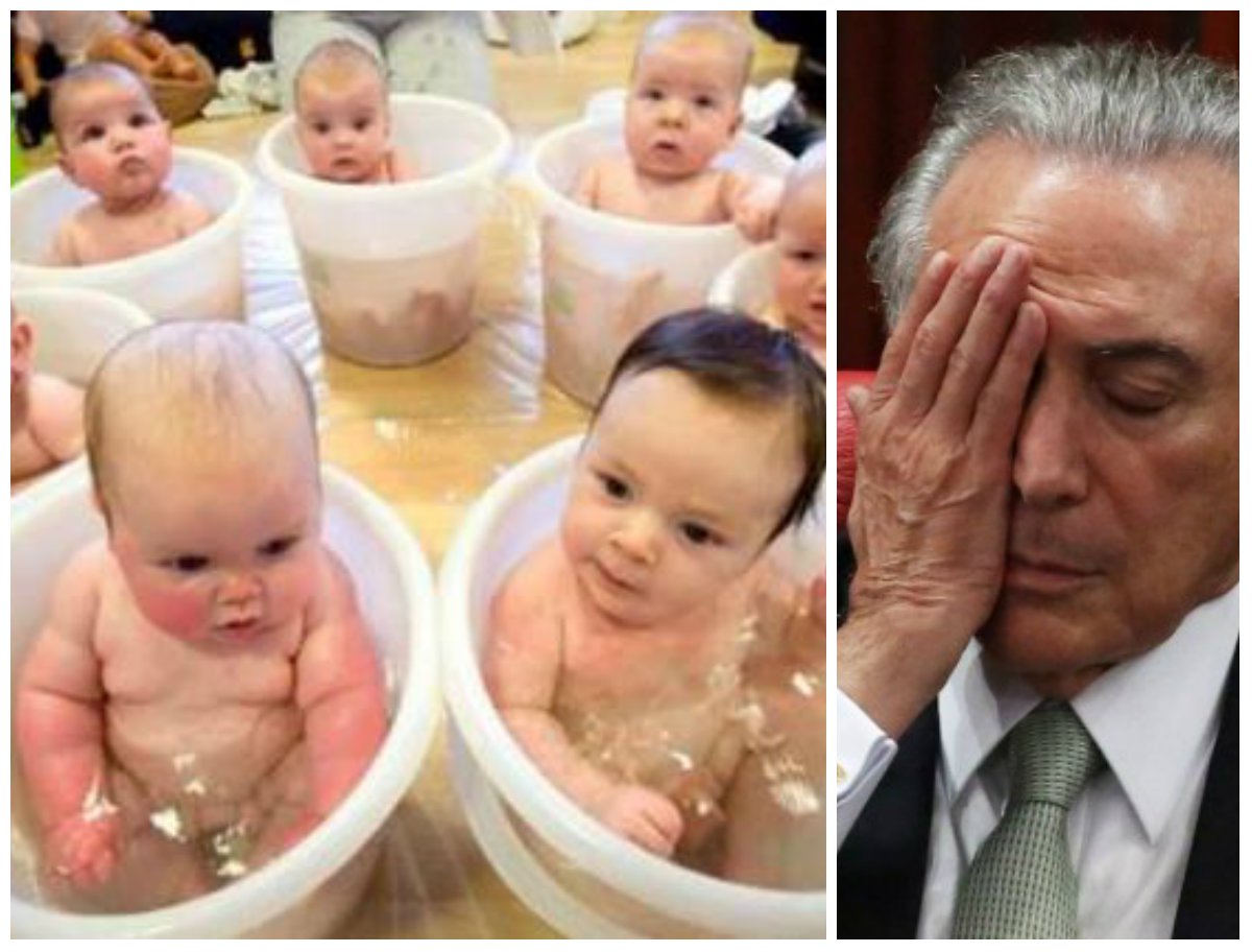 Michel Temer nunca foi tão impopular como agora; segundo o colunista Lauro Jardim, do Globo, o Palácio do Planalto já tem pesquisas qualitativas que dão conta de que sua aprovação popular é a menor desde a posse – quando já era baixíssima, próxima a 6%; ele informa ainda que o presidente é impopular até nas maternidades; um levantamento do site BabyCenter afirma que "Michel" foi um dos nomes que mais caiu na preferência das mães que registram seus bebês, recuando mais de 100 posições no ranking; os motivos para a reprovação a Temer são a percepção crescente de que houve um golpe no Brasil e de que o governo atual, que prometia confiança, está aprofundando a recessão (Foto: Leonardo Attuch) Michel Temer nunca foi tão impopular como agora; segundo o colunista Lauro Jardim, do Globo, o Palácio do Planalto já tem pesquisas qualitativas que dão conta de que sua aprovação popular é a menor desde a posse – quando já era baixíssima, próxima a 6%; ele informa ainda que o presidente é impopular até nas maternidades; um levantamento do site BabyCenter afirma que "Michel" foi um dos nomes que mais caiu na preferência das mães que registram seus bebês, recuando mais de 100 posições no ranking; os motivos para a reprovação a Temer são a percepção crescente de que houve um golpe no Brasil e de que o governo atual, que prometia confiança, está aprofundando a recessão
