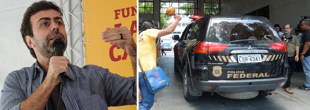 Deputado estadual e candidato derrotado à prefeitura do Rio de Janeiro, Marcelo Freixo (PSOL) disse, por meio de um vídeo publicado em sua página pessoal no Facebook, que a crise financeira pela qual passa o Estado está ligada à "gestão corrupta" do PMDB, "Essa crise econômica é fruto da péssima gestão, da gestão corrupta, quadrilheira de Sérgio Cabral e sua turma. Eles faliram o Rio de Janeiro com a sua maneira de governar, com empréstimos irresponsáveis e com corrupção", dispara o parlamentar no vídeo; Cabral foi preso nesta quinta-feira (17) pela Polícia Federal pela suspeita de ter recebido cerca de R$ 40 milhões em propinas de um cartel de empreiteiras (Foto: Paulo Emílio) Deputado estadual e candidato derrotado à prefeitura do Rio de Janeiro, Marcelo Freixo (PSOL) disse, por meio de um vídeo publicado em sua página pessoal no Facebook, que a crise financeira pela qual passa o Estado está ligada à "gestão corrupta" do PMDB, "Essa crise econômica é fruto da péssima gestão, da gestão corrupta, quadrilheira de Sérgio Cabral e sua turma. Eles faliram o Rio de Janeiro com a sua maneira de governar, com empréstimos irresponsáveis e com corrupção", dispara o parlamentar no vídeo; Cabral foi preso nesta quinta-feira (17) pela Polícia Federal pela suspeita de ter recebido cerca de R$ 40 milhões em propinas de um cartel de empreiteiras