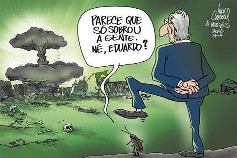 Ilustração para artigo de Fancisco Chagas "Os golpistas e a tática da terra arrasada" (Foto: Francisco Chagas) Ilustração para artigo de Fancisco Chagas "Os golpistas e a tática da terra arrasada"
