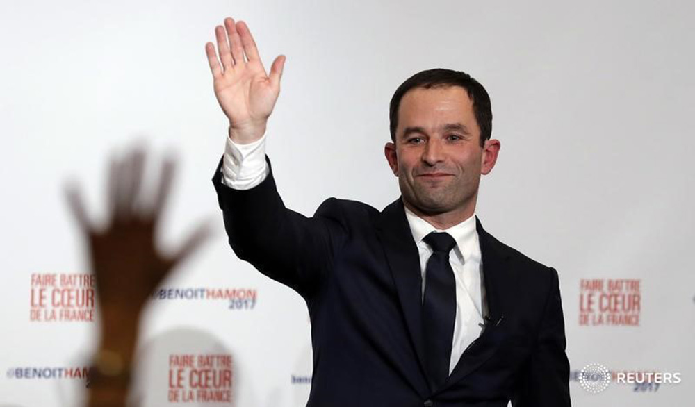 Candidato presidencial do Partido Socalista da França, Benoit Hamon, durante evento em Paris. 29/01/2017 REUTERS/Christian Hartmann (Foto: Aquiles Lins) Candidato presidencial do Partido Socalista da França, Benoit Hamon, durante evento em Paris. 29/01/2017 REUTERS/Christian Hartmann