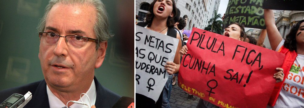 Presidente da Câmara, Eduardo Cunha (PMDB-RJ), tenta se desvincular da responsabilidade das mudanças no projeto de lei sobre a questão do aborto no Brasil e da pauta conservadora no Congresso: “As acusações que me fazem são uma forma de enganar a população, com a finalidade política de me estereotipar por textos que não são de minha responsabilidade. Transformaram-me, injustamente, no inimigo número um das mulheres” (Foto: Roberta Namour) Presidente da Câmara, Eduardo Cunha (PMDB-RJ), tenta se desvincular da responsabilidade das mudanças no projeto de lei sobre a questão do aborto no Brasil e da pauta conservadora no Congresso: “As acusações que me fazem são uma forma de enganar a população, com a finalidade política de me estereotipar por textos que não são de minha responsabilidade. Transformaram-me, injustamente, no inimigo número um das mulheres”