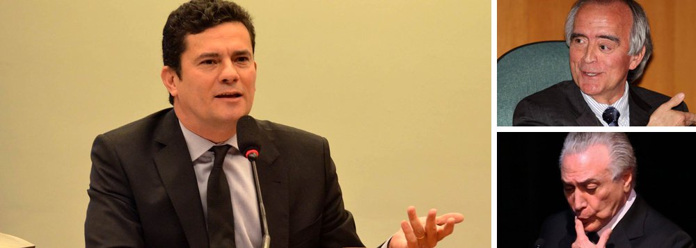 Durante o depoimento do ex-diretor da Petrobras Nestor Cerveró como testemunha de defesa do deputado cassado Eduardo Cunha (PMDB), o juiz Sérgio Moro não permitiu que a defesa de Cunha fizesse uma pergunta sobre o presidente Michel Temer; após Cerveró confirmar que foi pressionado a fazer pagamento mensal de US$ 700 mil ‘ao grupo do PMDB’ para se manter no cargo., a defesa de Cunha questionou o caso foi levado ao presidente do PMDB na época, Temer; “Não dr, aí estou indeferindo essa questão”, interrompeu Moro, imediatamente. “Isso não é objeto da acusação e não tem competência desse juízo para esse tipo de questão”, completou o juiz da Lava Jato (Foto: Aquiles Lins) Durante o depoimento do ex-diretor da Petrobras Nestor Cerveró como testemunha de defesa do deputado cassado Eduardo Cunha (PMDB), o juiz Sérgio Moro não permitiu que a defesa de Cunha fizesse uma pergunta sobre o presidente Michel Temer; após Cerveró confirmar que foi pressionado a fazer pagamento mensal de US$ 700 mil ‘ao grupo do PMDB’ para se manter no cargo., a defesa de Cunha questionou o caso foi levado ao presidente do PMDB na época, Temer; “Não dr, aí estou indeferindo essa questão”, interrompeu Moro, imediatamente. “Isso não é objeto da acusação e não tem competência desse juízo para esse tipo de questão”, completou o juiz da Lava Jato