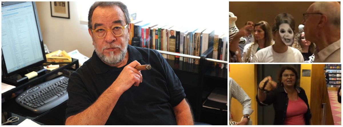 O escritor Fernando Morais reagiu, através das redes sociais, ao protesto feito contra o ex-senador Eduardo Suplicy (PT), no sábado (24), na Livraria Cultura, em São Paulo; o ex-parlamentar foi chamado de "vergonha nacional"; "Antes que comecem com esse papo de que a agressão ao Eduardo Suplicy, na Livraria Cultura, é 'coisa de paulista', vamos aos efes e aos erres. Não foi em São Paulo, mas em Belo Horizonte, que um bando de tarados fez manifestação na porta do velório do José Eduardo Dutra. Não foi em São Paulo, mas no aeroporto de Fortaleza, que um corretor de imóveis mobilizou gente para insultar o João Pedro Stédile, do MST. Essa é uma doença que está contaminando todo o país", disse; assista (Foto: Valter Lima) O escritor Fernando Morais reagiu, através das redes sociais, ao protesto feito contra o ex-senador Eduardo Suplicy (PT), no sábado (24), na Livraria Cultura, em São Paulo; o ex-parlamentar foi chamado de "vergonha nacional"; "Antes que comecem com esse papo de que a agressão ao Eduardo Suplicy, na Livraria Cultura, é 'coisa de paulista', vamos aos efes e aos erres. Não foi em São Paulo, mas em Belo Horizonte, que um bando de tarados fez manifestação na porta do velório do José Eduardo Dutra. Não foi em São Paulo, mas no aeroporto de Fortaleza, que um corretor de imóveis mobilizou gente para insultar o João Pedro Stédile, do MST. Essa é uma doença que está contaminando todo o país", disse; assista