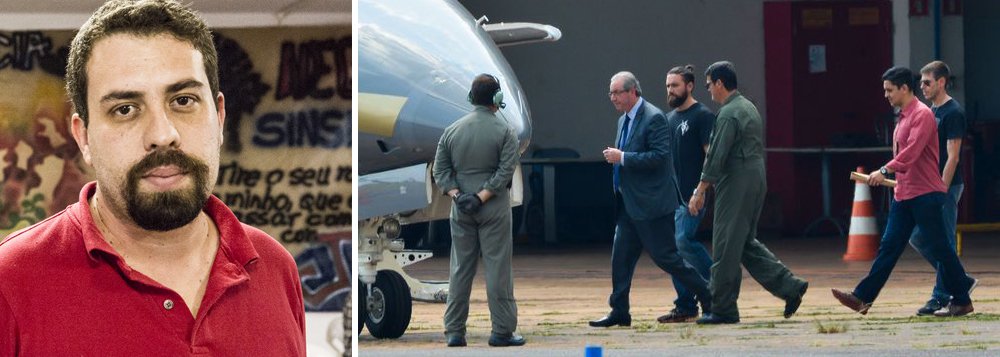 Em um artigo sobre os impactos da prisão de Eduardo Cunha, o líder do MTST e da Frente Povo sem Medo, Guilherme Boulos, avalia que Michel Temer, "ironia da história", pode ser "derrubado pelas mesmas mãos que o colocaram no poder"; e "de outro lado, a prisão de Cunha pode ter ainda um impacto diferente, relacionado à ofensiva da Lava Jato contra o ex-presidente Lula" (Foto: Gisele Federicce) Em um artigo sobre os impactos da prisão de Eduardo Cunha, o líder do MTST e da Frente Povo sem Medo, Guilherme Boulos, avalia que Michel Temer, "ironia da história", pode ser "derrubado pelas mesmas mãos que o colocaram no poder"; e "de outro lado, a prisão de Cunha pode ter ainda um impacto diferente, relacionado à ofensiva da Lava Jato contra o ex-presidente Lula"