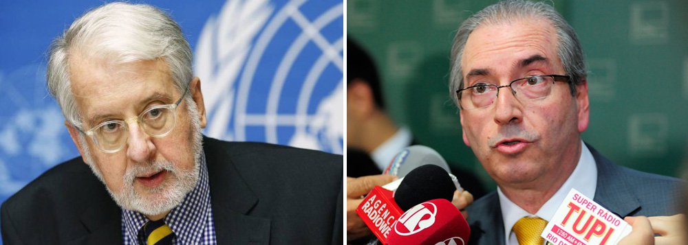 Ex-ministro de Direitos Humanos no governo FHC, o diplomata e cientista político Paulo Sérgio Pinheiro engrossou o coro de pensadores brasileiros que condenam o processo de impeachment da presidente Dilma Rousseff; Pinheiro lembra que Dilma não cometeu nenhum crime de responsabilidade e chama o processo de impeachment de embuste; "Você não pode ir avante com uma proposta de impeachment com 'provas' bizarras como as chamadas pedaladas", afirmou (Foto: Aquiles Lins) Ex-ministro de Direitos Humanos no governo FHC, o diplomata e cientista político Paulo Sérgio Pinheiro engrossou o coro de pensadores brasileiros que condenam o processo de impeachment da presidente Dilma Rousseff; Pinheiro lembra que Dilma não cometeu nenhum crime de responsabilidade e chama o processo de impeachment de embuste; "Você não pode ir avante com uma proposta de impeachment com 'provas' bizarras como as chamadas pedaladas", afirmou