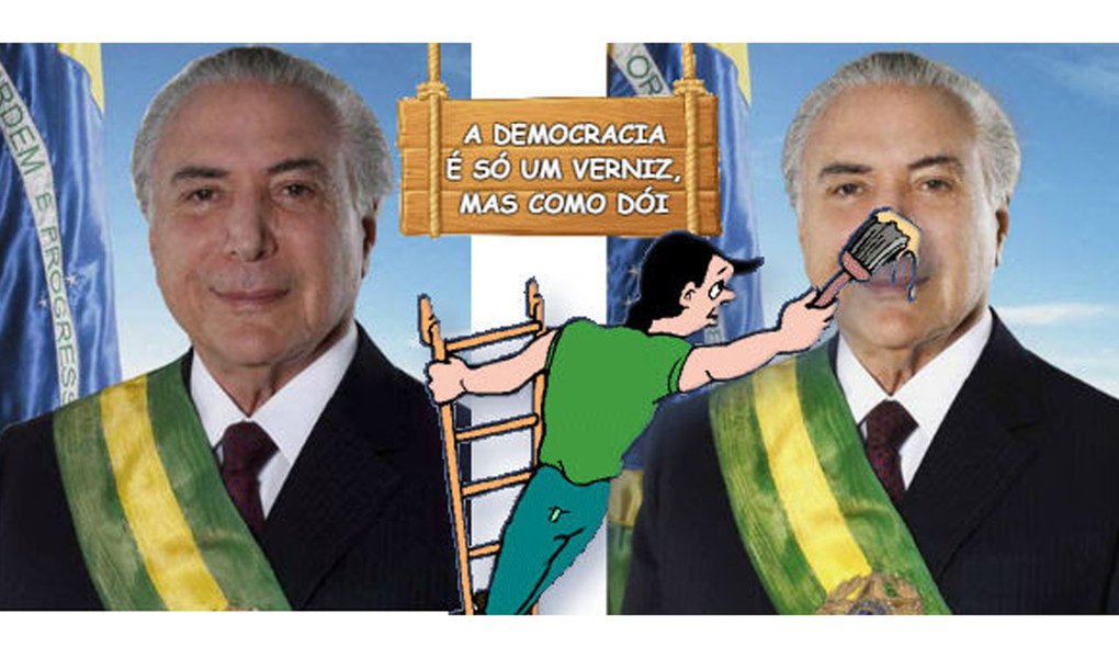 Jornalista Fernando Brito comenta a polêmica em torno da foto oficial de Michel Temer, cuja versão foi divulgada com recortes e "marcas escandalosas de Photoshop no céu de anil que lhe providenciaram, o único que conseguiu até agora"; "Agora, noticia O Globo, recuou-se daquela versão e já há um novo Temer, devidamente retocado. O que, deveras, não adianta muito. O jornal recorda que, em setembro, o usurpador dizia que, alem de parecer um morto nas fotografias, o retrato oficial não o agradava por ser 'um culto à personalidade que não é compatível com a democracia'", diz Brito (Foto: Aquiles Lins) Jornalista Fernando Brito comenta a polêmica em torno da foto oficial de Michel Temer, cuja versão foi divulgada com recortes e "marcas escandalosas de Photoshop no céu de anil que lhe providenciaram, o único que conseguiu até agora"; "Agora, noticia O Globo, recuou-se daquela versão e já há um novo Temer, devidamente retocado. O que, deveras, não adianta muito. O jornal recorda que, em setembro, o usurpador dizia que, alem de parecer um morto nas fotografias, o retrato oficial não o agradava por ser 'um culto à personalidade que não é compatível com a democracia'", diz Brito