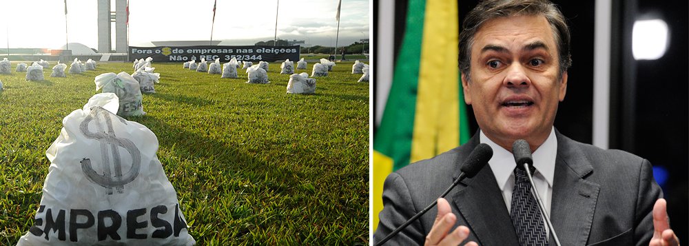 Deputados e senadores pretendem aproveitar os problemas para conseguir arrecadar recursos destinados às eleições municipais deste ano, uma vez que o financiamento empresarial está proibido, para aprovar um projeto que permita o retorno deste tipo de doação; "Não dá para tirar o financiamento empresarial sem colocar algo no lugar", disse o líder do PSDB no Senado, Cássio Cunha Lima (PB) (Foto: Paulo Emílio) Deputados e senadores pretendem aproveitar os problemas para conseguir arrecadar recursos destinados às eleições municipais deste ano, uma vez que o financiamento empresarial está proibido, para aprovar um projeto que permita o retorno deste tipo de doação; "Não dá para tirar o financiamento empresarial sem colocar algo no lugar", disse o líder do PSDB no Senado, Cássio Cunha Lima (PB)