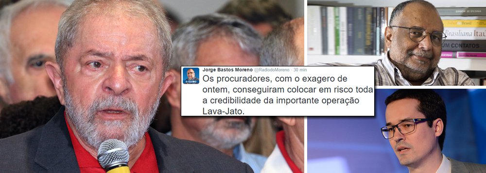 "Até adversários do PT e de Lula reconhecem, ainda que acanhados, que houve exageros dos procuradores. É preciso ter coragem pra reconhecer", afirma o colunista do Globo, que vê a operação comprometida após a apresentação da denúncia contra o ex-presidente; "Defendo e apoio a Lava-Jato, por isso combato seus exageros, pois estes comprometem a credibilidade da operação"; para ele, a frase 'não temos provas, mas convicção', que viralizou na internet após a coletiva, "é a prova de que o festival de ontem acabou vitimizando ainda mais o Lula" (Foto: Gisele Federicce) "Até adversários do PT e de Lula reconhecem, ainda que acanhados, que houve exageros dos procuradores. É preciso ter coragem pra reconhecer", afirma o colunista do Globo, que vê a operação comprometida após a apresentação da denúncia contra o ex-presidente; "Defendo e apoio a Lava-Jato, por isso combato seus exageros, pois estes comprometem a credibilidade da operação"; para ele, a frase 'não temos provas, mas convicção', que viralizou na internet após a coletiva, "é a prova de que o festival de ontem acabou vitimizando ainda mais o Lula"