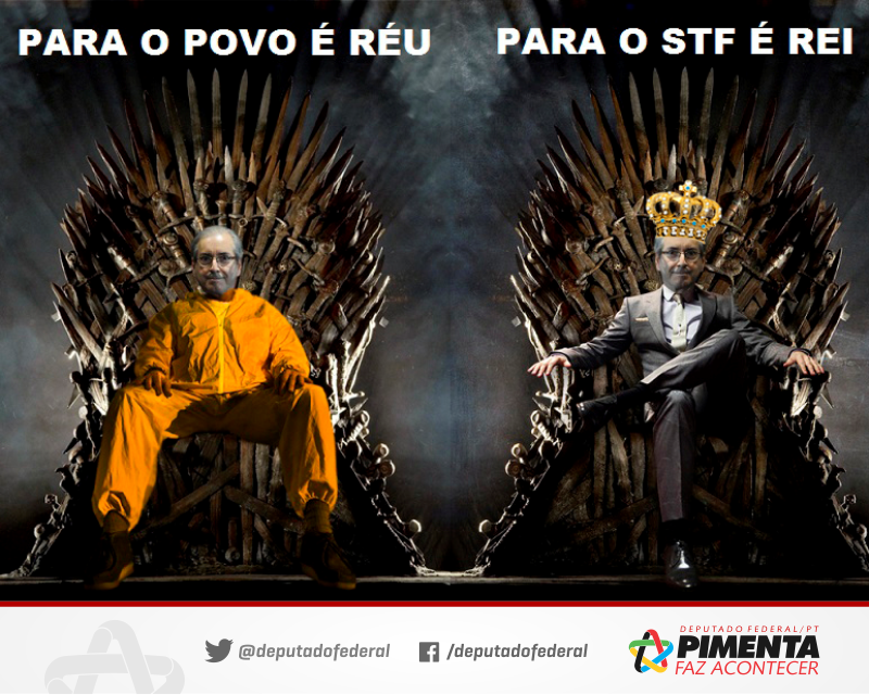 Acusado pelo Ministério Público Federal de corrupção e lavagem de dinheiro por ter recebido propina em contas na Suíça, Eduardo Cunha se beneficia do silêncio do Supremo Tribunal Federal, que há mais de 4 meses não se manifesta sobre o pedido de afastamento feito pelo Procurador-Geral da República, Rodrigo Janot (Foto: Paulo Pimenta) Acusado pelo Ministério Público Federal de corrupção e lavagem de dinheiro por ter recebido propina em contas na Suíça, Eduardo Cunha se beneficia do silêncio do Supremo Tribunal Federal, que há mais de 4 meses não se manifesta sobre o pedido de afastamento feito pelo Procurador-Geral da República, Rodrigo Janot