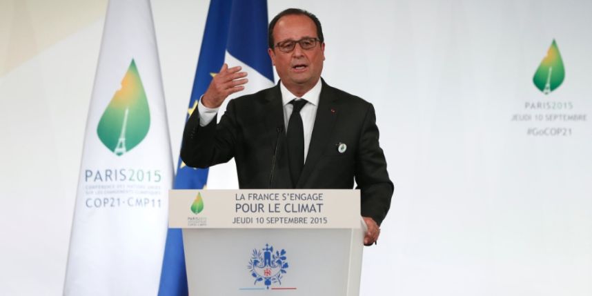 Afirmação do presidente francês, François Hollande, foi feita durante a abertura da Conferência das Nações Unidas sobre as Mudanças Climáticas (COP21) e procurou alertar as delegações de 195 países sobre o o papel do clima na instabilidade política que leva a conflitos em diferentes lugares do mundo; "As mudanças climáticas trarão conflitos assim como as nuvens trazem tempestades", disse (Foto: Paulo Emílio) Afirmação do presidente francês, François Hollande, foi feita durante a abertura da Conferência das Nações Unidas sobre as Mudanças Climáticas (COP21) e procurou alertar as delegações de 195 países sobre o o papel do clima na instabilidade política que leva a conflitos em diferentes lugares do mundo; "As mudanças climáticas trarão conflitos assim como as nuvens trazem tempestades", disse