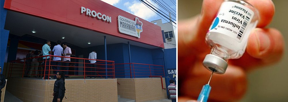 O Instituto de Proteção e Defesa do Consumidor (Procon/MA) deu início a uma investigação preliminar contra a clínica privada Alergo Center, em São Luís, por suspeita de aumento injustificado nos preços cobrados por vacinas contra a gripe H1N1; a empresa tem o prazo máximo de 10 dias para apresentar esclarecimentos; a investigação foi motivada por denúncias em que os consumidores relataram ser surpreendidos com um aumento de R$ 110 para R$ 150 no preço das vacinas contra a gripe H1N1 (Foto: Leonardo Lucena) O Instituto de Proteção e Defesa do Consumidor (Procon/MA) deu início a uma investigação preliminar contra a clínica privada Alergo Center, em São Luís, por suspeita de aumento injustificado nos preços cobrados por vacinas contra a gripe H1N1; a empresa tem o prazo máximo de 10 dias para apresentar esclarecimentos; a investigação foi motivada por denúncias em que os consumidores relataram ser surpreendidos com um aumento de R$ 110 para R$ 150 no preço das vacinas contra a gripe H1N1