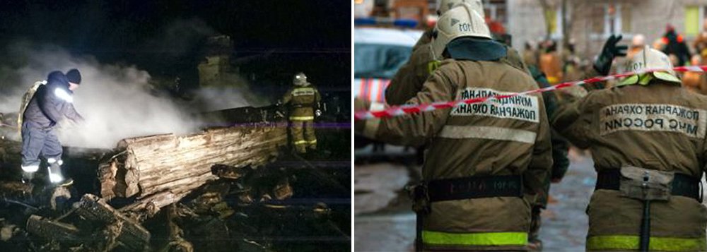 Pelo menos 12 pessoas morreram em um incêndio que destruiu um centro de integração social em Sterlimatak, na república russa de Bashkiri; Departamento de Emergência de Bashkiria indicou que os bombeiros chegaram ao local cinco minutos depois de terem sido alertados, mas que o imóvel onde funcionava o centro já estava tomado pelas chamas (Foto: Paulo Emílio) Pelo menos 12 pessoas morreram em um incêndio que destruiu um centro de integração social em Sterlimatak, na república russa de Bashkiri; Departamento de Emergência de Bashkiria indicou que os bombeiros chegaram ao local cinco minutos depois de terem sido alertados, mas que o imóvel onde funcionava o centro já estava tomado pelas chamas