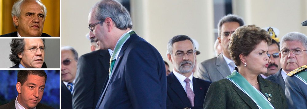 "A comunidade mundial está perplexa. Não consegue entender direito o que se passa no Brasil. Sobretudo, não consegue entender como uma presidenta sabidamente honesta pode ser afastada por adversários que são sabidamente corruptos e desonestos", diz o colunista Marcelo Zero, sobre o golpe que vem sendo liderado pelo deputado Eduardo Cunha (PMDB-RJ), beneficiário de diversas contas secretas no exterior; Zero destaca as reações de espanto de personagens como Luis Almagro, da OEA, Ernesto Samper, da Unasul, e Gleen Greenwald, jornalista do The Intercept; "Ninguém entende mesmo esse 'mundo ao contrário', que pretende sacrificar a democracia e uma presidenta honesta para salvar políticos desonestos e instituir uma republiqueta de bananas" (Foto: Marcelo Zero) "A comunidade mundial está perplexa. Não consegue entender direito o que se passa no Brasil. Sobretudo, não consegue entender como uma presidenta sabidamente honesta pode ser afastada por adversários que são sabidamente corruptos e desonestos", diz o colunista Marcelo Zero, sobre o golpe que vem sendo liderado pelo deputado Eduardo Cunha (PMDB-RJ), beneficiário de diversas contas secretas no exterior; Zero destaca as reações de espanto de personagens como Luis Almagro, da OEA, Ernesto Samper, da Unasul, e Gleen Greenwald, jornalista do The Intercept; "Ninguém entende mesmo esse 'mundo ao contrário', que pretende sacrificar a democracia e uma presidenta honesta para salvar políticos desonestos e instituir uma republiqueta de bananas"