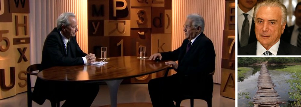 Apontado como eventual candidato a uma eleição indireta, caso Michel Temer caia em 2017, o ex-presidente Fernando Henrique Cardoso rechaçou essa hipótese, em entrevista ao jornalista Mario Sergio Conti, e defendeu eleições diretas – uma vez que um Congresso com mais de 200 parlamentares investigados não teria legitimidade para eleger um presidente; "Se a pinguela cair, o Congresso terá de convocar eleições diretas"; pinguela é a forma usada por FHC para se referir a Michel Temer, que ele ajudou a colocar no poder; FHC também não quer mais o Planalto porque sabe que o golpe quebrou o Brasil e não haverá bônus para quem assumir a presidência em 2017 (Foto: Leonardo Attuch) Apontado como eventual candidato a uma eleição indireta, caso Michel Temer caia em 2017, o ex-presidente Fernando Henrique Cardoso rechaçou essa hipótese, em entrevista ao jornalista Mario Sergio Conti, e defendeu eleições diretas – uma vez que um Congresso com mais de 200 parlamentares investigados não teria legitimidade para eleger um presidente; "Se a pinguela cair, o Congresso terá de convocar eleições diretas"; pinguela é a forma usada por FHC para se referir a Michel Temer, que ele ajudou a colocar no poder; FHC também não quer mais o Planalto porque sabe que o golpe quebrou o Brasil e não haverá bônus para quem assumir a presidência em 2017