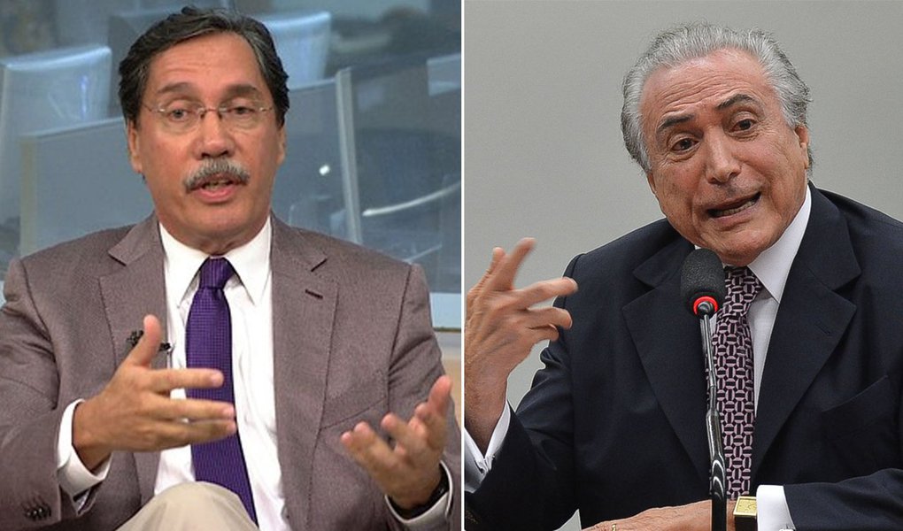 Colunista do Globo, Merval Pereira, afirma que o novo relator da Lava Jato no STF poderá investigar Michel Temer, que é acusado de pedir e receber propina de R$ 10 milhões da Odebrecht; "O novo relator da Lava-Jato no Supremo Tribunal Federal (STF), em substituição ao falecido ministro Teori Zavascki e que deve ser conhecido nos próximos dias, vai ter uma questão delicada pela frente: a possibilidade de o presidente da República, Michel Temer, vir a ser investigado devido à citação de algum dos executivos da Odebrecht", diz Merval; iniciativa, entretanto, depende do procurador-geral da República, Rodrigo Janot (Foto: Aquiles Lins) Colunista do Globo, Merval Pereira, afirma que o novo relator da Lava Jato no STF poderá investigar Michel Temer, que é acusado de pedir e receber propina de R$ 10 milhões da Odebrecht; "O novo relator da Lava-Jato no Supremo Tribunal Federal (STF), em substituição ao falecido ministro Teori Zavascki e que deve ser conhecido nos próximos dias, vai ter uma questão delicada pela frente: a possibilidade de o presidente da República, Michel Temer, vir a ser investigado devido à citação de algum dos executivos da Odebrecht", diz Merval; iniciativa, entretanto, depende do procurador-geral da República, Rodrigo Janot