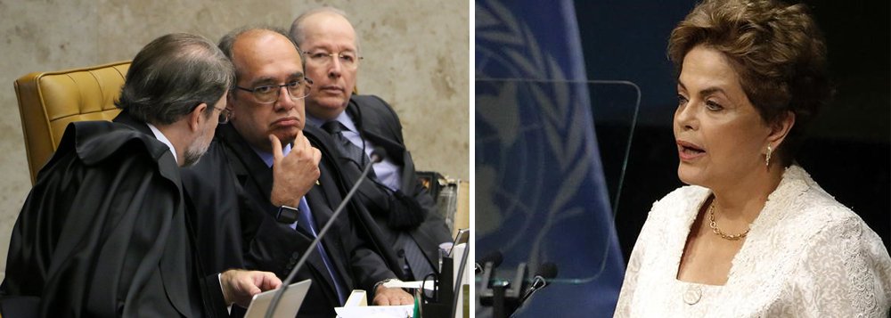 Os três ministros do STF "anteciparam publicamente na imprensa a posição que defendem sobre a matéria e, portanto, perderam a isenção, a imparcialidade e a capacidade para julgar" eventuais "recursos da defesa da Presidente Dilma que questionem a natureza golpista do impeachment", sustenta o colunista Jeferson Miola; "É inadequado e juridicamente inaceitável o pronunciamento prévio e fora dos autos dos três juízes, que assumiram através da mídia as vozes da oposição no jogo político com o objetivo de inibir e enquadrar a participação da Presidente Dilma na ONU", acrescenta (Foto: Jeferson Miola) Os três ministros do STF "anteciparam publicamente na imprensa a posição que defendem sobre a matéria e, portanto, perderam a isenção, a imparcialidade e a capacidade para julgar" eventuais "recursos da defesa da Presidente Dilma que questionem a natureza golpista do impeachment", sustenta o colunista Jeferson Miola; "É inadequado e juridicamente inaceitável o pronunciamento prévio e fora dos autos dos três juízes, que assumiram através da mídia as vozes da oposição no jogo político com o objetivo de inibir e enquadrar a participação da Presidente Dilma na ONU", acrescenta
