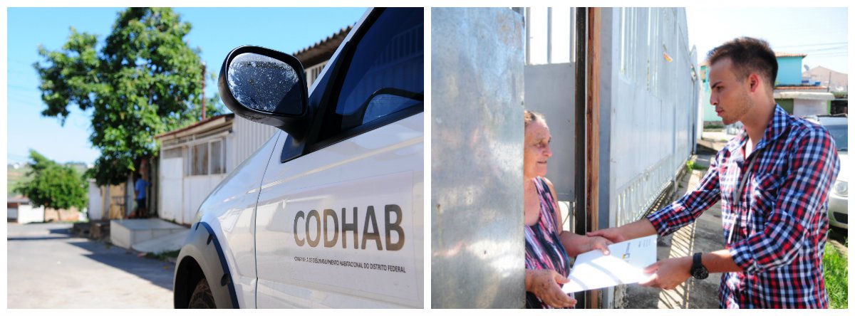 O processo de regularização de imóveis em Samambaia, região administrativa de Brasília, interrompido em outubro de 2016 por causa do temporal que atingiu parte da cidade, foi retomado na quarta-feira (4) e concluído na tarde deste sábado (7); cerca de 300 famílias foram beneficiadas pela Companhia de Desenvolvimento Habitacional do Distrito Federal (Codhab); toda a infraestrutura de água, energia e saneamento básico também está instalada; cabe agora aos proprietários apenas fazer o registro da escritura em cartório (Foto: Voney Malta) O processo de regularização de imóveis em Samambaia, região administrativa de Brasília, interrompido em outubro de 2016 por causa do temporal que atingiu parte da cidade, foi retomado na quarta-feira (4) e concluído na tarde deste sábado (7); cerca de 300 famílias foram beneficiadas pela Companhia de Desenvolvimento Habitacional do Distrito Federal (Codhab); toda a infraestrutura de água, energia e saneamento básico também está instalada; cabe agora aos proprietários apenas fazer o registro da escritura em cartório