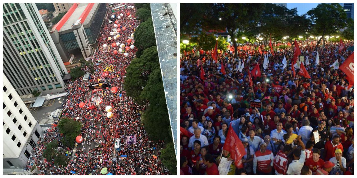 Nesta semana que poderá ser decisiva para a continuidade ou não do governo da presidenta Dilma Rousseff, os movimentos sociais intensificam a agenda de rua em enfrentamento contra golpe parlamentar-judicial-midiático em curso no Brasil. Em Fortaleza, a Frente Brasil Popular mantém a agenda diária de panfletagens em pontos estratégicos e a realização de atos públicos de diversos grupos organizados, além da vinda do ex-presidente Lula, marcada para o próximo dia 2 de abril (Foto: Fatima 247) Nesta semana que poderá ser decisiva para a continuidade ou não do governo da presidenta Dilma Rousseff, os movimentos sociais intensificam a agenda de rua em enfrentamento contra golpe parlamentar-judicial-midiático em curso no Brasil. Em Fortaleza, a Frente Brasil Popular mantém a agenda diária de panfletagens em pontos estratégicos e a realização de atos públicos de diversos grupos organizados, além da vinda do ex-presidente Lula, marcada para o próximo dia 2 de abril