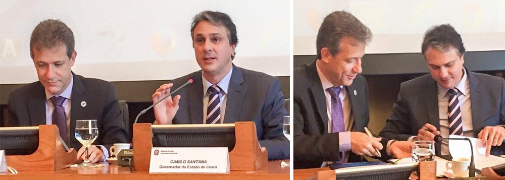 Há 80 dias não são registrados casos da doença no Estado. O anúncio foi feito pelo governador Camilo Santana (PT) e pelo ministro da Saúde, Arthur Chioro, em reunião nesta quinta (24), em Brasília. Durante o surto, 916 casos foram confirmados em 38 municípios do Ceará. Somente este ano foram 168 (Foto: Rodrigo Rocha) Há 80 dias não são registrados casos da doença no Estado. O anúncio foi feito pelo governador Camilo Santana (PT) e pelo ministro da Saúde, Arthur Chioro, em reunião nesta quinta (24), em Brasília. Durante o surto, 916 casos foram confirmados em 38 municípios do Ceará. Somente este ano foram 168
