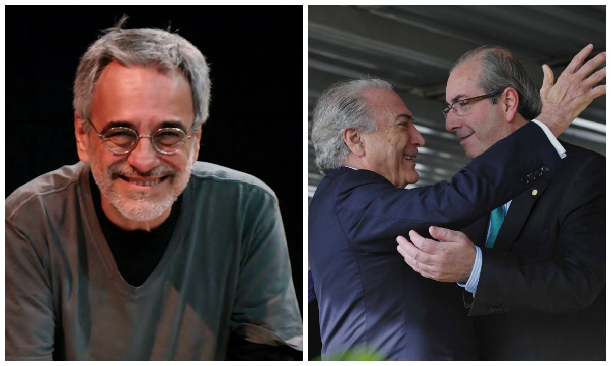 Apesar da longa, aplaudida e consistente carreira como autor e diretor de teatro, tendo recebido todos os prêmios possíveis, no Brasil e no exterior, inclusive o “Faz Diferença”, da Globo, Aderbal Freire-Filho não conseguiu escapar da sanha dos que o rotularam de “marido da Marieta Severo”, de captar milhões na Lei Rouanet e de viver “de uma boquinha do PT”; “Nunca fui tão execrado publicamente”, exclama; nessa entrevista ao 247, ele diz que “Cunha é um bandido. Mas os bandidos são muitos mais! Os cúmplices dele, o Temer, são bandidos”!; e que “caiu o chefe, mas o seu principal cúmplice, que faz tudo pra salvá-lo, é o presidente da República. E continua na marginalidade comprando votos para virar de interino permanente” (Foto: Gisele Federicce) Apesar da longa, aplaudida e consistente carreira como autor e diretor de teatro, tendo recebido todos os prêmios possíveis, no Brasil e no exterior, inclusive o “Faz Diferença”, da Globo, Aderbal Freire-Filho não conseguiu escapar da sanha dos que o rotularam de “marido da Marieta Severo”, de captar milhões na Lei Rouanet e de viver “de uma boquinha do PT”; “Nunca fui tão execrado publicamente”, exclama; nessa entrevista ao 247, ele diz que “Cunha é um bandido. Mas os bandidos são muitos mais! Os cúmplices dele, o Temer, são bandidos”!; e que “caiu o chefe, mas o seu principal cúmplice, que faz tudo pra salvá-lo, é o presidente da República. E continua na marginalidade comprando votos para virar de interino permanente”