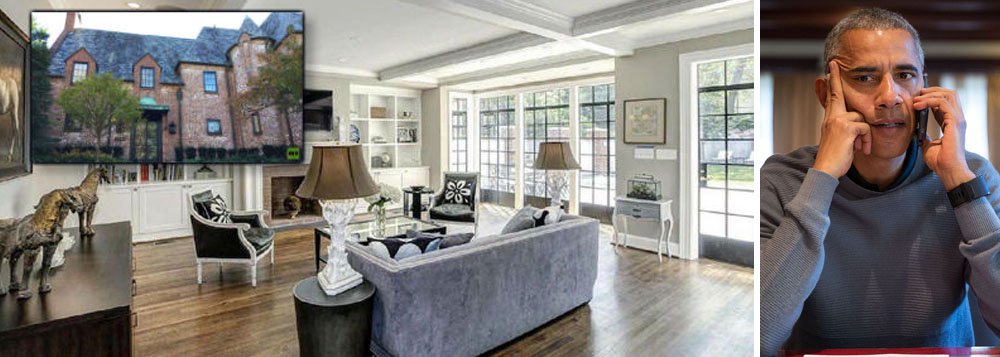 "O site do Russia Today publicou fotos do interior da casa em Washington, alugada por Barack Obama pela quantia de US$ 22 mil mensais. Agora imagine se o Lula alugasse uma casa que fosse a metade da mansão em estilo Tudor, de nove quartos e amplas salas para onde vai o futuro ex-presidente americano, avaliada em cerca de R$ 18 milhões?", questiona Fernando Brito, editor do Tijolaço (Foto: Leonardo Attuch) "O site do Russia Today publicou fotos do interior da casa em Washington, alugada por Barack Obama pela quantia de US$ 22 mil mensais. Agora imagine se o Lula alugasse uma casa que fosse a metade da mansão em estilo Tudor, de nove quartos e amplas salas para onde vai o futuro ex-presidente americano, avaliada em cerca de R$ 18 milhões?", questiona Fernando Brito, editor do Tijolaço
