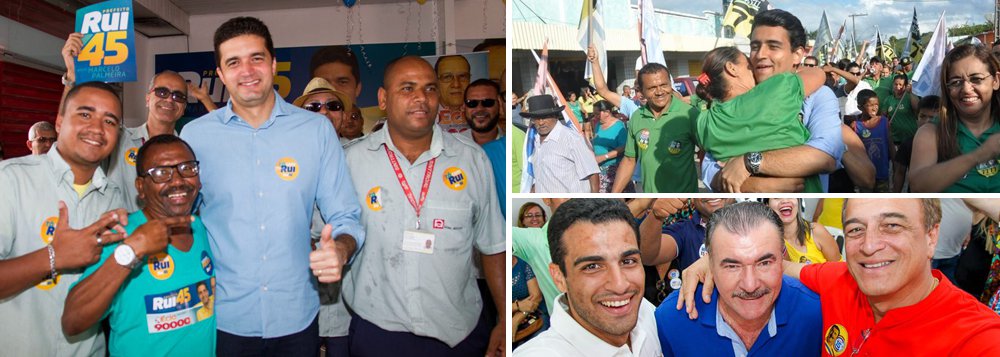 A nova pesquisa do Ibope para prefeito de Maceió, encomendada pela TV Gazeta de Alagoas, afiliada da Globo, entrevistou 602 eleitores entre os dias 10 e 13 de setembro de 2016, mostra a liderança do candidato Rui Palmeira (PSDB), que subiu de 31% para 35% das intenções de voto; Cícero Almeida (PMDB) está em segundo, mas caiu de 31% para 28%; João Henrique Caldas - o JHC - (PSB), que aparece em terceiro, subiu de 11% para 18% nas intenções de voto (Foto: Voney Malta) A nova pesquisa do Ibope para prefeito de Maceió, encomendada pela TV Gazeta de Alagoas, afiliada da Globo, entrevistou 602 eleitores entre os dias 10 e 13 de setembro de 2016, mostra a liderança do candidato Rui Palmeira (PSDB), que subiu de 31% para 35% das intenções de voto; Cícero Almeida (PMDB) está em segundo, mas caiu de 31% para 28%; João Henrique Caldas - o JHC - (PSB), que aparece em terceiro, subiu de 11% para 18% nas intenções de voto